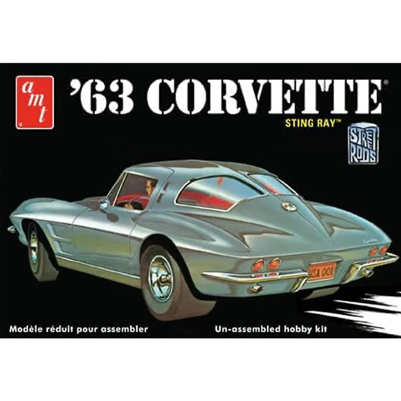 1963 Chevy Corvette Sting Ray 1:25 Scale Model Kit