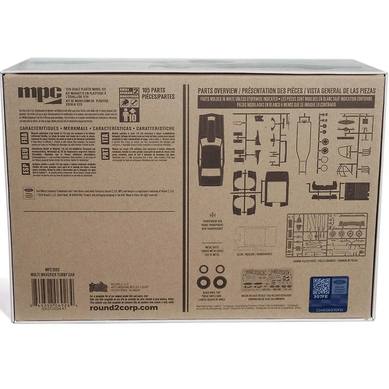 Multi Maverick Funny Car 1:25 Scale Model Kit