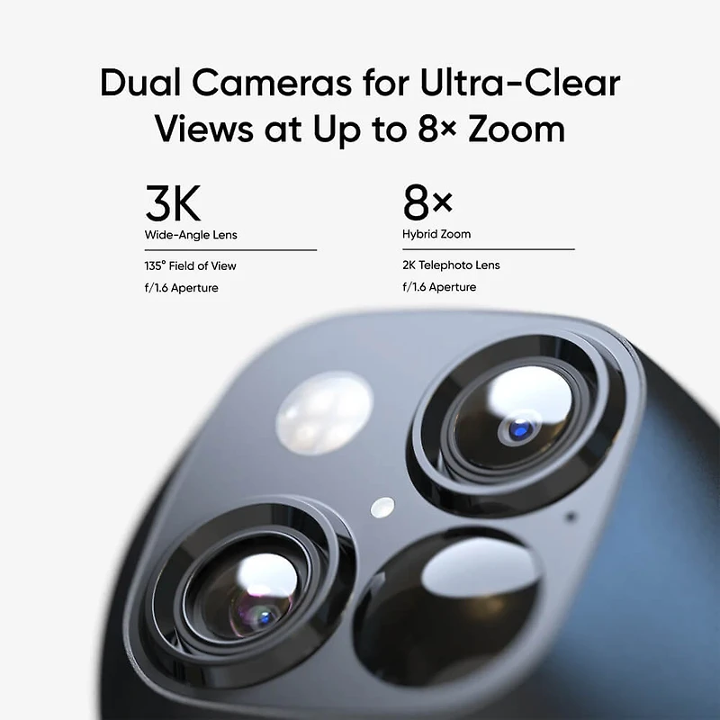 SoloCam S340 Outdoor Solar Security Camera w/ Dual Lens