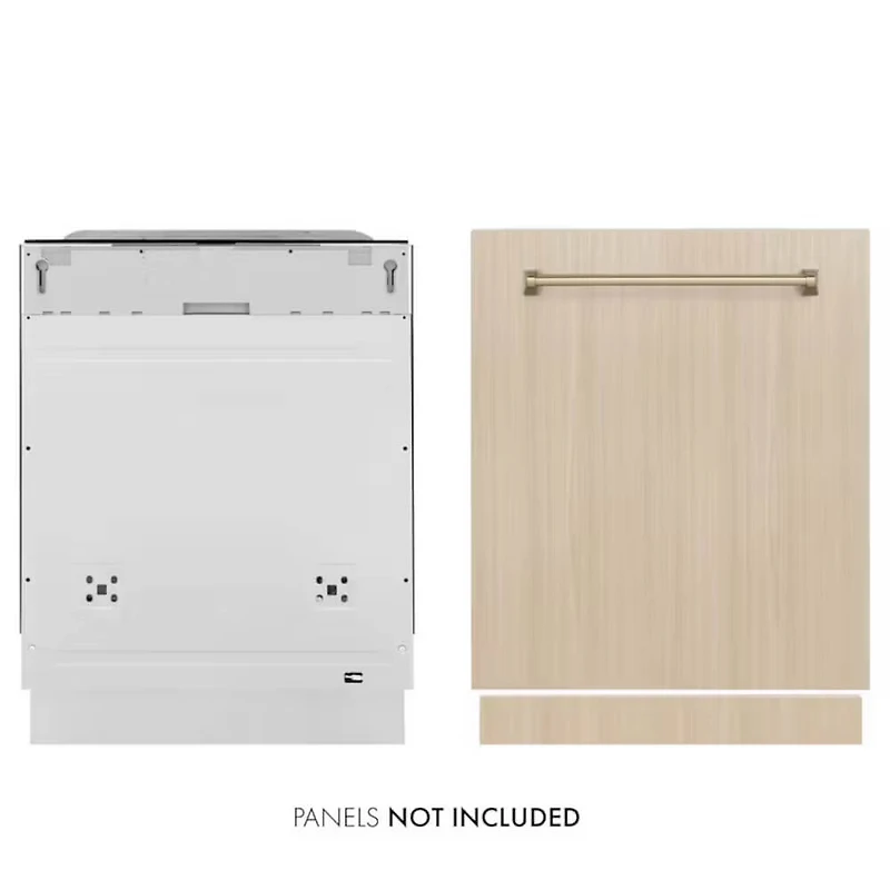 45 dBA Panel Ready Top Control Dishwasher with Champagne Bronze Handles