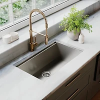 Autograph Edition Single Handle Sierra Kitchen Faucet - Champagne Bronze