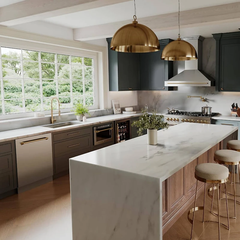 Autograph Edition Single Handle Sierra Kitchen Faucet - Champagne Bronze