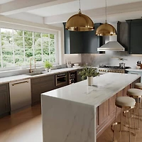 Autograph Edition Single Handle Sierra Kitchen Faucet - Champagne Bronze