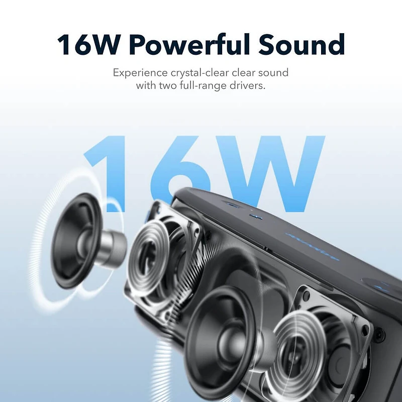 Select 3 Portable Waterproof Bluetooth Speaker - Black