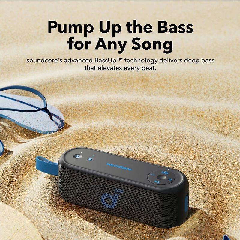 Select 3 Portable Waterproof Bluetooth Speaker - Black