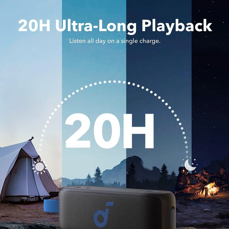 Select 3 Portable Waterproof Bluetooth Speaker - Black