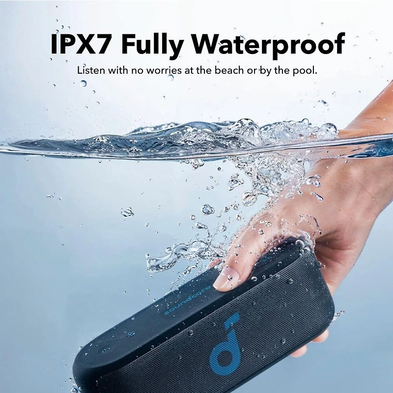 Select 3 Portable Waterproof Bluetooth Speaker - Black