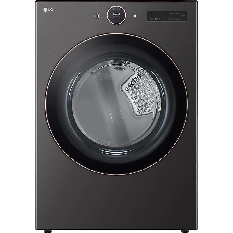 Black Steel Front Load Washer/Dryer Pair with SideKick