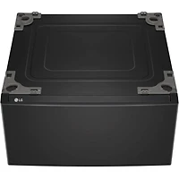 Black Steel Front Load Washer/Dryer Pair with SideKick