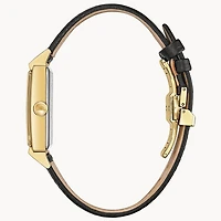 Frank Sinatra My Way Mens Quartz Watch - Black/Gold-Tone