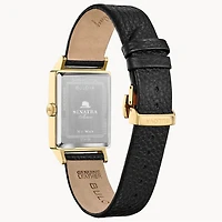 Frank Sinatra My Way Mens Quartz Watch - Black/Gold-Tone