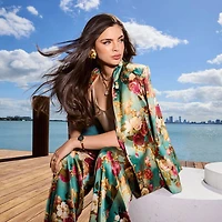 Womens Modern Marc Anthony Quartz Watch - Rose Gold Tone/Black Mother of Pearl - OPEN BOX