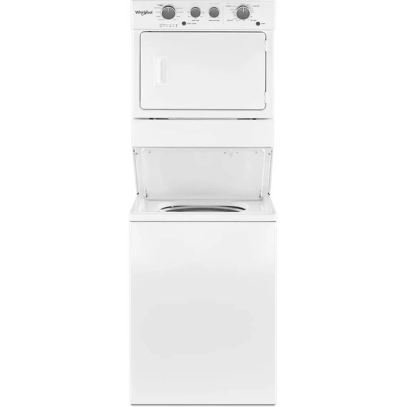 27 inch White Electric Washer/Dryer Stacked Laundry Center