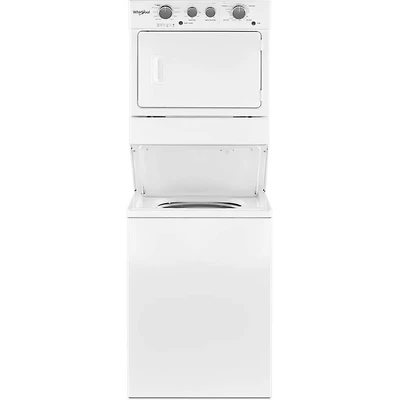 27 inch White Electric Washer/Dryer Stacked Laundry Center