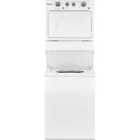 27 inch White Electric Washer/Dryer Stacked Laundry Center