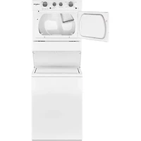 27 inch White Electric Washer/Dryer Stacked Laundry Center