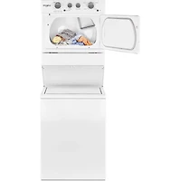 27 inch White Electric Washer/Dryer Stacked Laundry Center