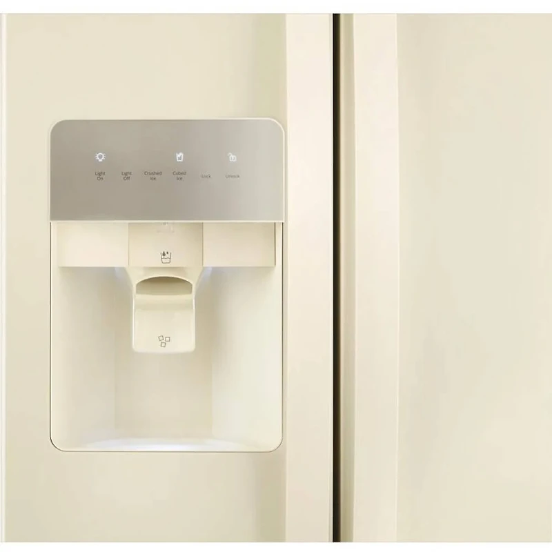 24.6 Cu. Ft. Biscuit 2-Door Side-by-Side Refrigerator