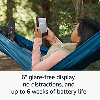 6 inch Kindle 2024 with Glare-Free Display - 16GB - Black
