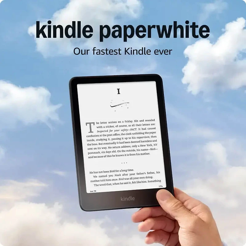 7 inch Kindle Paperwhite with Glare-Free Display - 16GB - Black