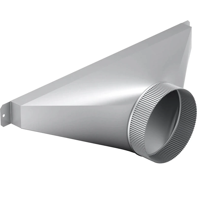 6 inch Side/Rear Duct Transition for Hood Vents