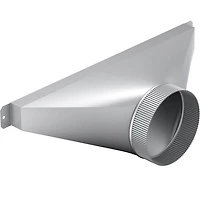 6 inch Side/Rear Duct Transition for Hood Vents