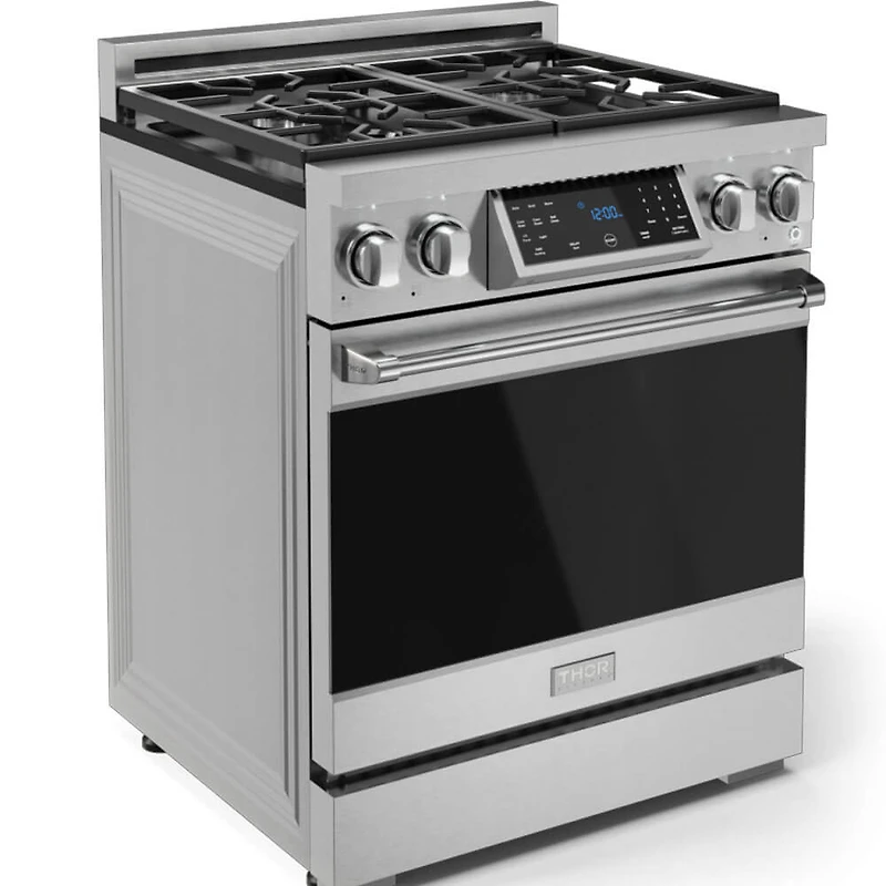 Cu. Ft. Stainless Gordon Ramsay Collection Slide-In Convection Gas Range