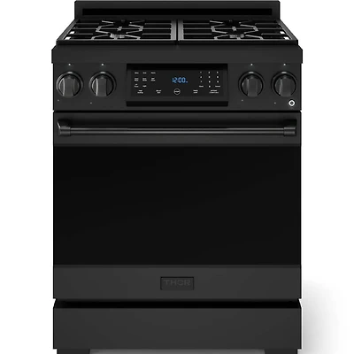 Cu. Ft. Matte Black Gordon Ramsay Collection Freestanding Gas Range