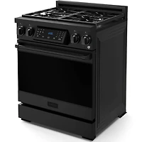 4.55 Cu. Ft. Matte Black Gordon Ramsay Collection Slide-In Convection Gas Range