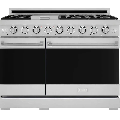6.8 Cu. Ft. Stainless Gordon Ramsay Collection Slide-In Double Oven Gas Range