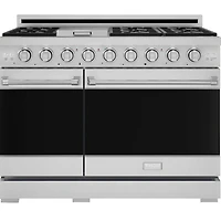 6.8 Cu. Ft. Stainless Gordon Ramsay Collection Slide-In Double Oven Gas Range