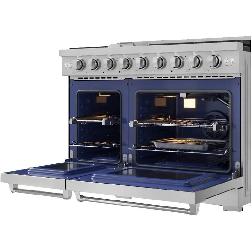 6.8 Cu. Ft. Stainless Gordon Ramsay Collection Freestanding Double Oven Gas Range