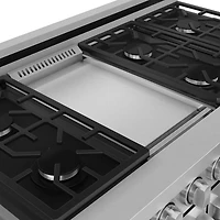 6.8 Cu. Ft. Stainless Gordon Ramsay Collection Slide-In Double Oven Liquid Propane Range