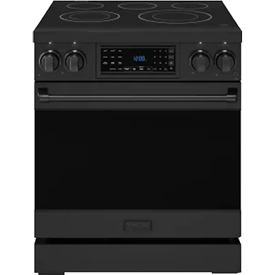 Cu. Ft. Matte Black Gordon Ramsay Collection Freestanding Electric Range