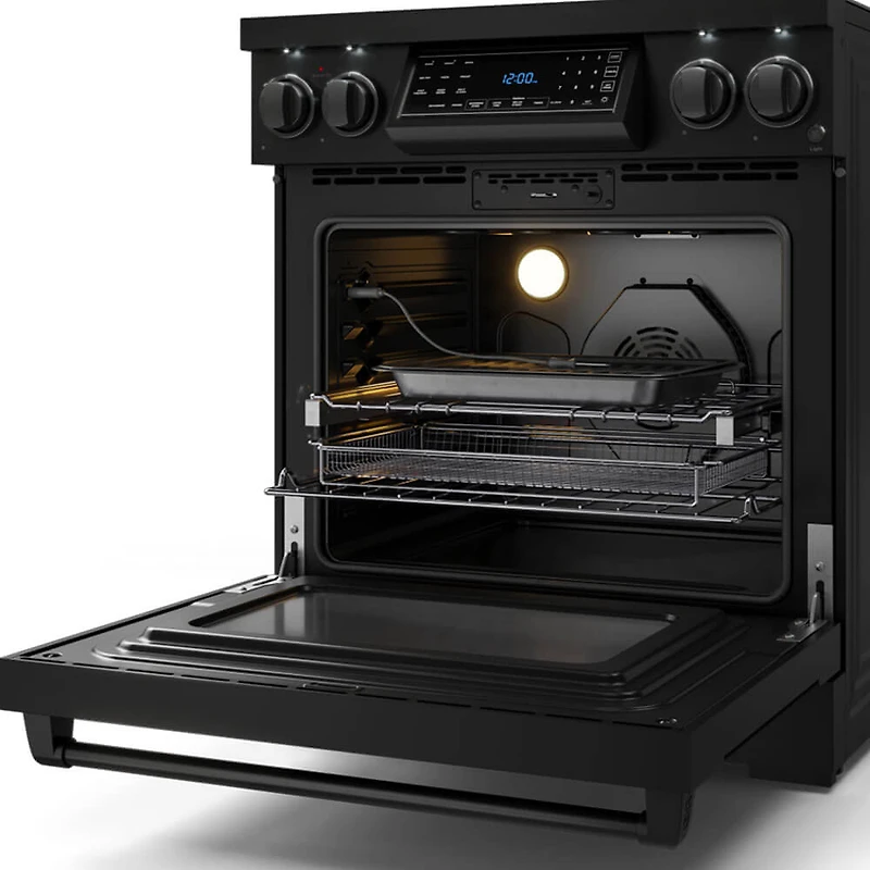 4.55 Cu. Ft. Matte Black Gordon Ramsay Collection Freestanding Electric Range