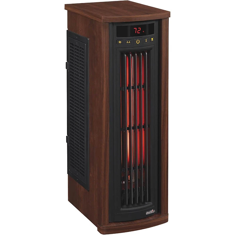Oscillating Electric Tower Heater - Cherry - OPEN BOX