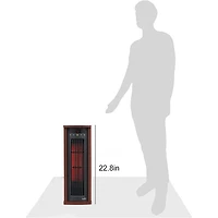 Oscillating Electric Tower Heater - Cherry - OPEN BOX