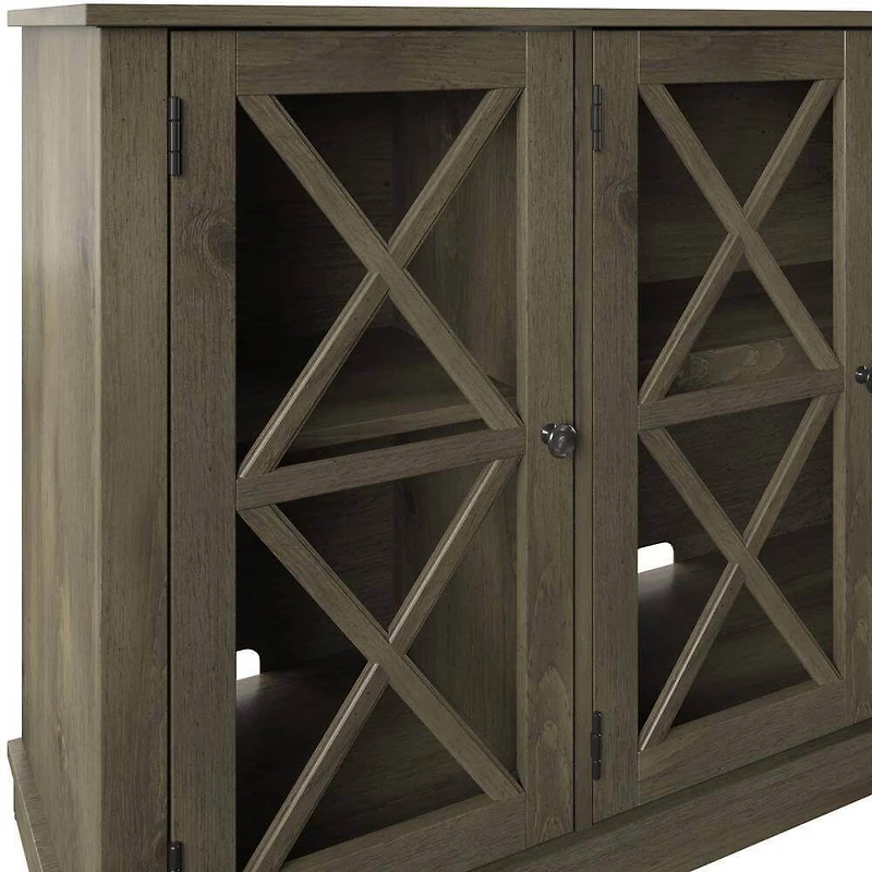 Sideboard Buffet with Tempered Glass Doors