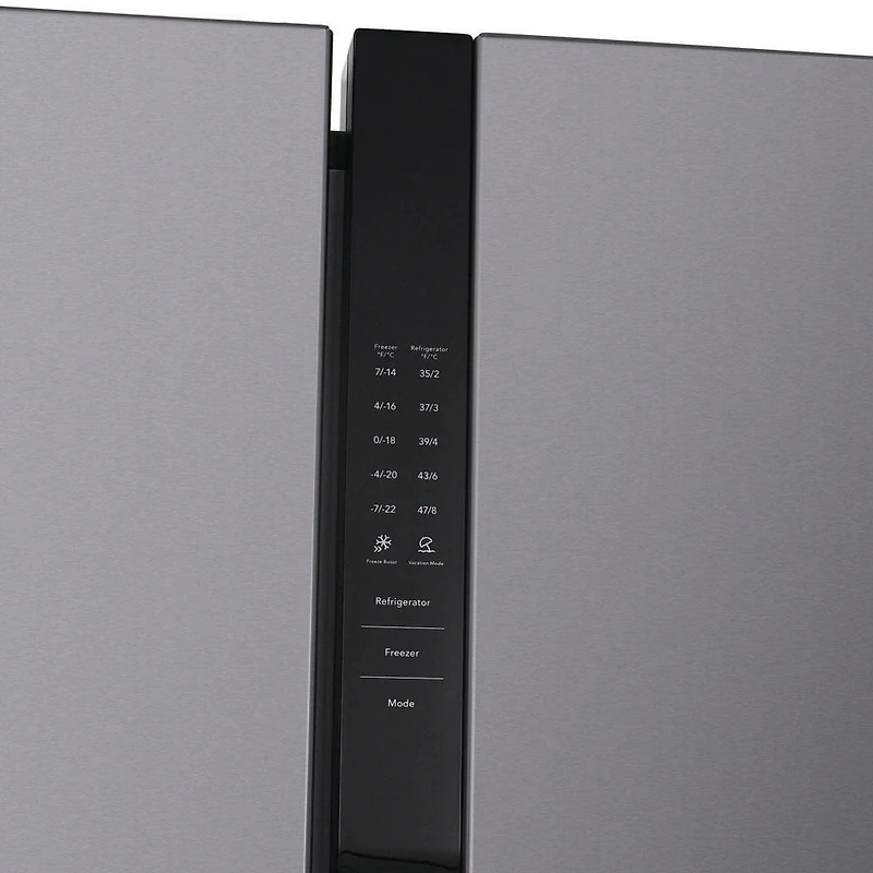 21 Cu. Ft. Stainless Side-by-Side Refrigerator