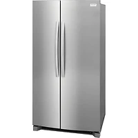 26 Cu. Ft. Stainless 2-Door Side-by-Side Refrigerator w/Internal Ice and Water
