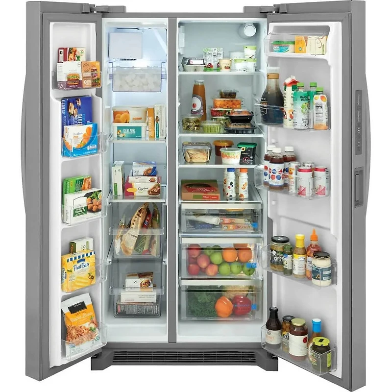 26 Cu. Ft. Stainless 2-Door Side-by-Side Refrigerator w/Internal Ice and Water