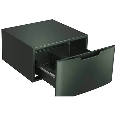 28 inch Green Laundry Pedestal with Storage Drawer