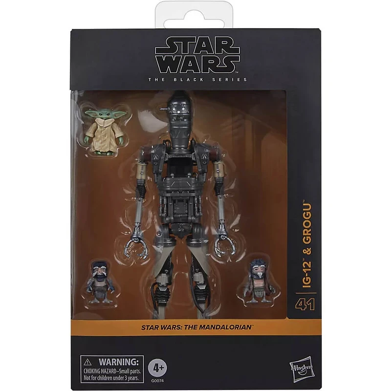 The Black Series - The Mandalorian: IG-12 and Grogu Action Figure Set 4-Pack