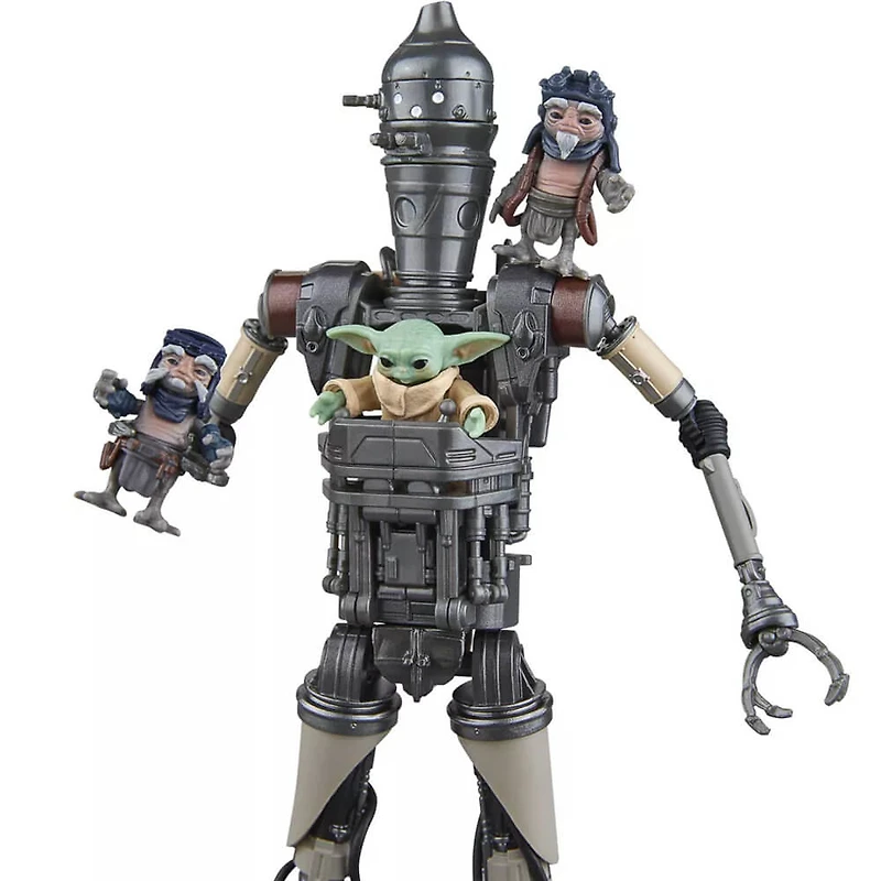 The Black Series - The Mandalorian: IG-12 and Grogu Action Figure Set 4-Pack