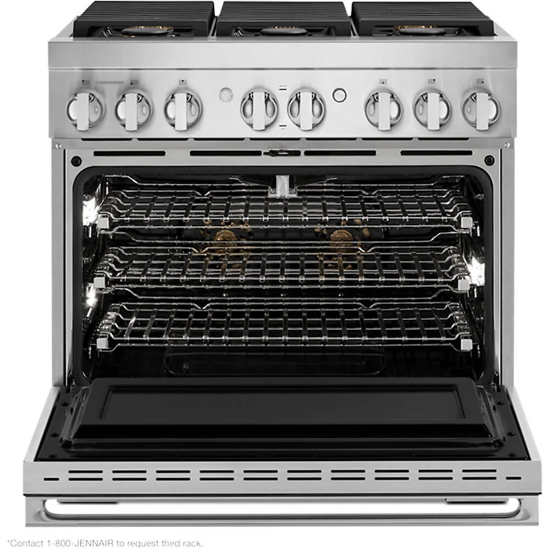 5.1 Cu. Ft. Noir Stainless Freestanding Dual-Fuel Smart Range