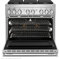 5.1 Cu. Ft. Noir Stainless Freestanding Dual-Fuel Smart Range