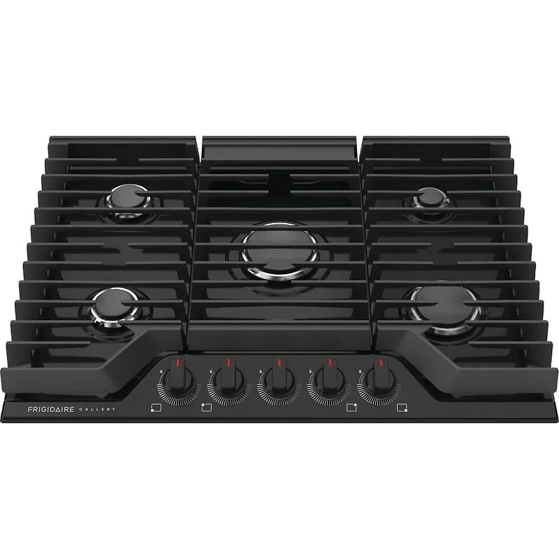 30 inch 5 Burner Black Drop-In Gas Cooktop