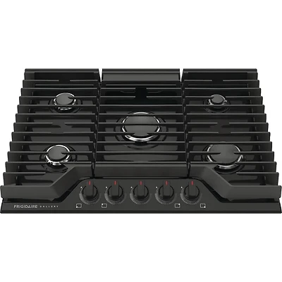 30 inch 5 Burner Black Drop-In Gas Cooktop