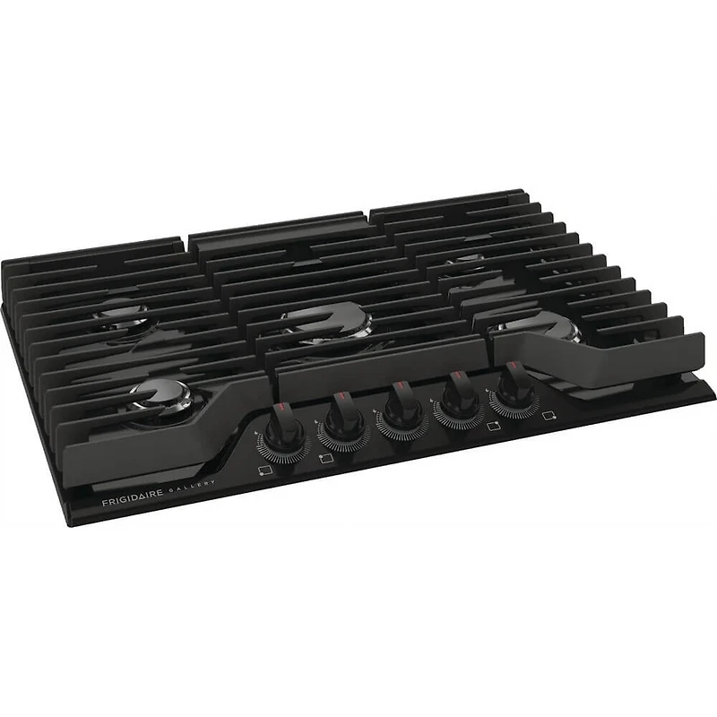30 inch 5 Burner Black Drop-In Gas Cooktop