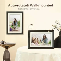 10.1 inch WiFi Picture Frame with Photo/Video Sharing - Black Woodgrain